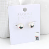 Florida Logo Pearl Stud Earrings