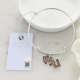 Florida State Enamel Logo Wire Bracelet