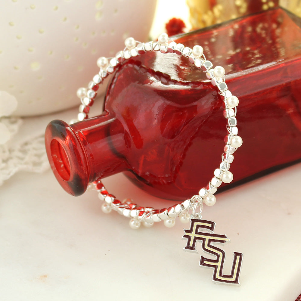 Florida State Enamel Logo & Pearl Gift Set