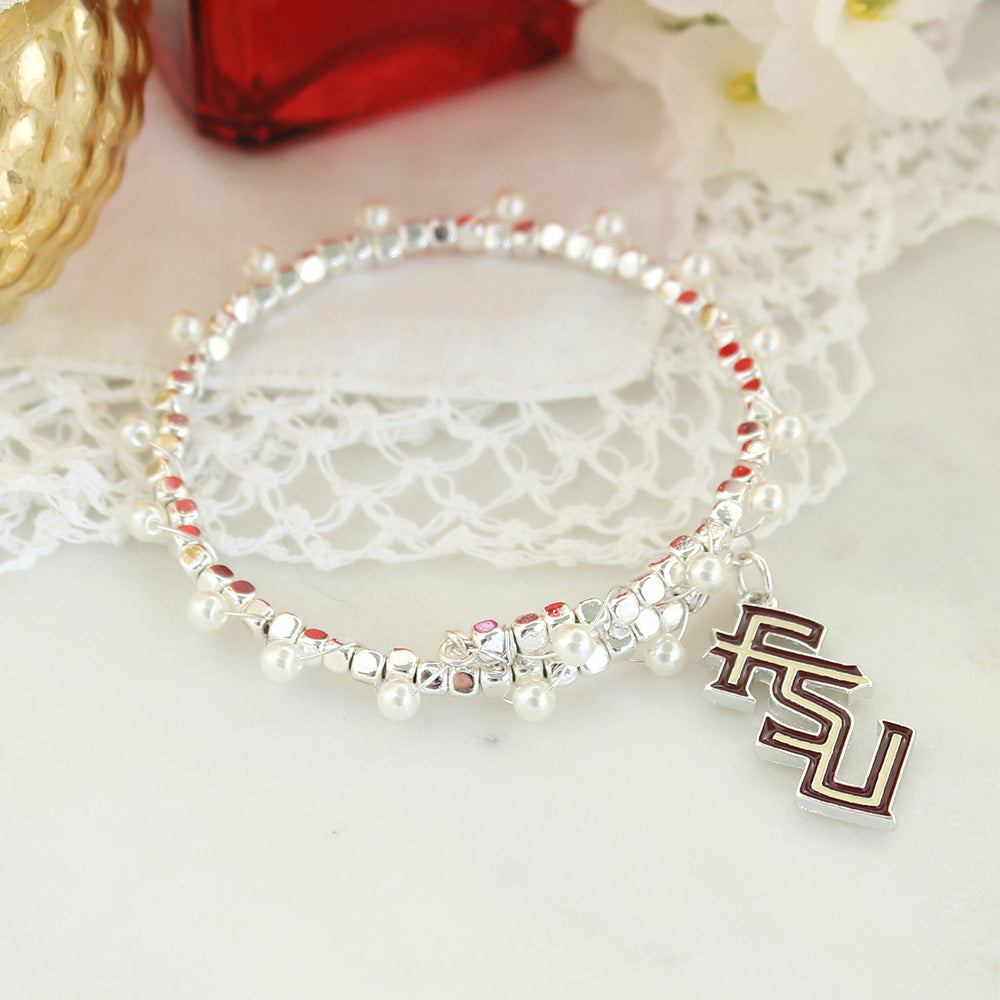 Florida State Enamel Logo & Pearl Gift Set