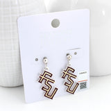 Florida State Logo Enamel Earrings