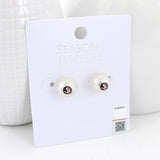 Florida State Logo Pearl Stud Earrings