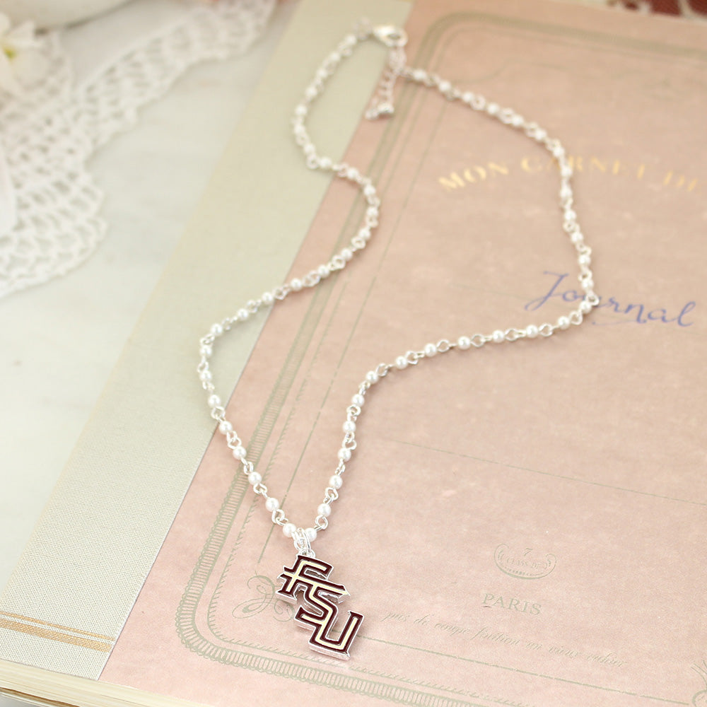 Florida State Enamel Logo & Pearl Gift Set