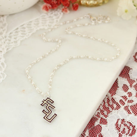 Florida State Enamel Logo & Pearl Gift Set