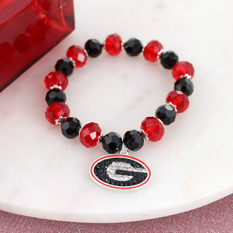 Georgia Crystal Stretch Bracelet w/ Crystal Logo