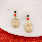 Georgia Gold & Tube Bead Earrings