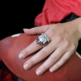 Georgia Bulldogs Crystal Logo Stretch Ring