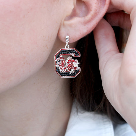 South Carolina Crystal Logo Earrings