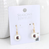 South Carolina Pearl Logo Hoop Earrings