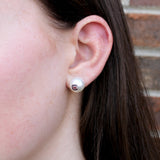 South Carolina Logo Pearl Stud Earrings