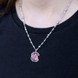 16” South Carolina Glitter Enamel Logo Necklace