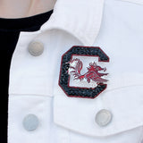 South Carolina Crystal Logo Pin