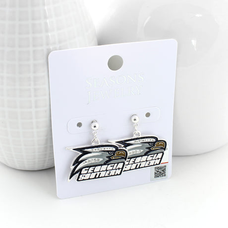 Georgia Southern Crystal Logo Earrings