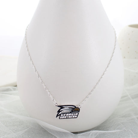 Georgia Southern Crystal Logo Necklace