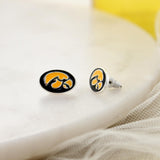 Iowa Enamel Logo Stud Earrings
