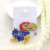 Kansas Crystal Logo Pin