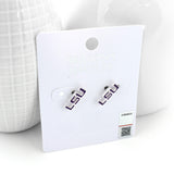 LSU Enamel Logo Stud Earrings
