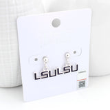 LSU Enamel Logo Earrings