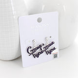 LSU Slogan Earrings
