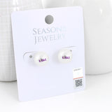 LSU Logo Pearl Stud Earrings
