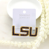 LSU Crystal Logo Pin