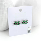 Marshall Enamel Logo Stud Earrings