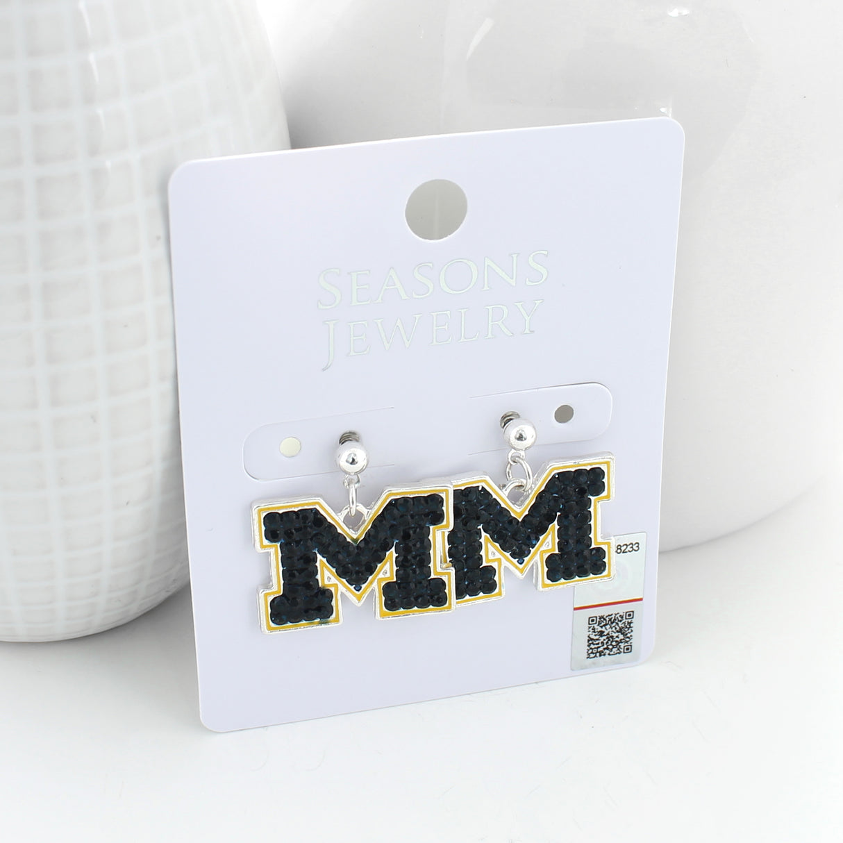 Michigan Crystal Earrings