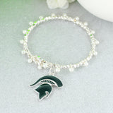 Michigan State Enamel Logo & Pearl Gift Set