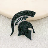 Michigan State Crystal Logo Pin