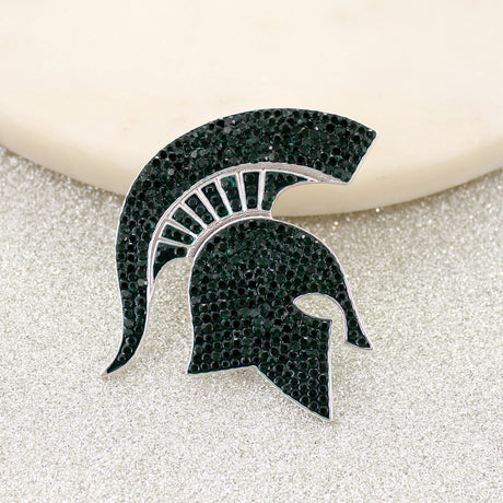Michigan State Crystal Logo Pin