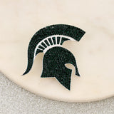 Michigan State Crystal Logo Pin
