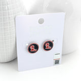 Mississippi Enamel Logo Stud Earrings