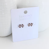 Mississippi State Enamel Logo Stud Earrings