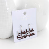 Mississippi State Slogan Earrings