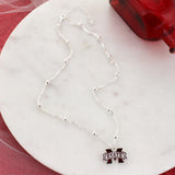 MSU Glitter Enamel Logo Necklace