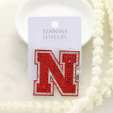 Nebraska Crystal Logo Pin