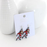 Ohio State “Brutus” Crystal Logo Earrings