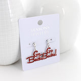 Ohio State Slogan Earrings