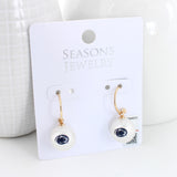 Penn State Pearl Logo Hoop Earrings