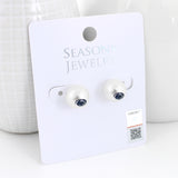 Penn State Logo Pearl Stud Earrings