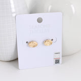 Penn State Shiny Gold Logo Stud Earrings