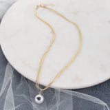 18" Penn State Gold & Pearl Logo 3-Strand Necklace
