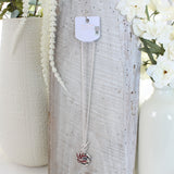 Arkansas Logo Disc & Slogan Cluster Convertible Necklace