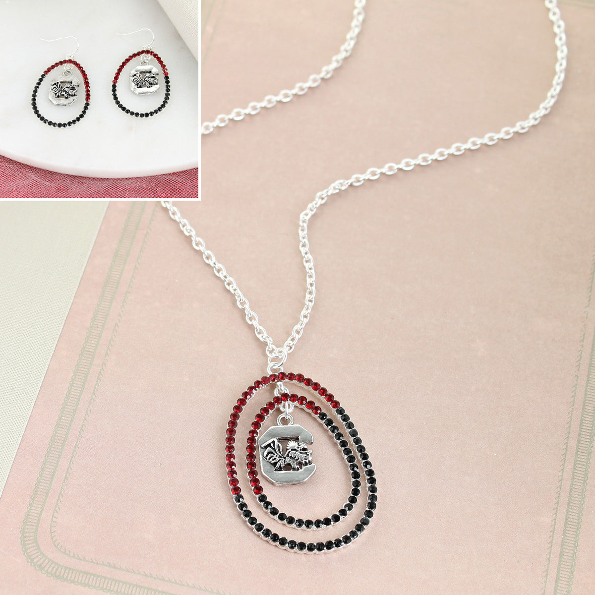 South Carolina Crystal Loop Gift Set