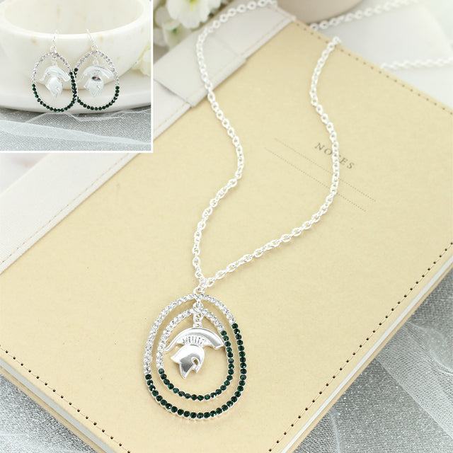 Michigan State Crystal Loop Gift Set