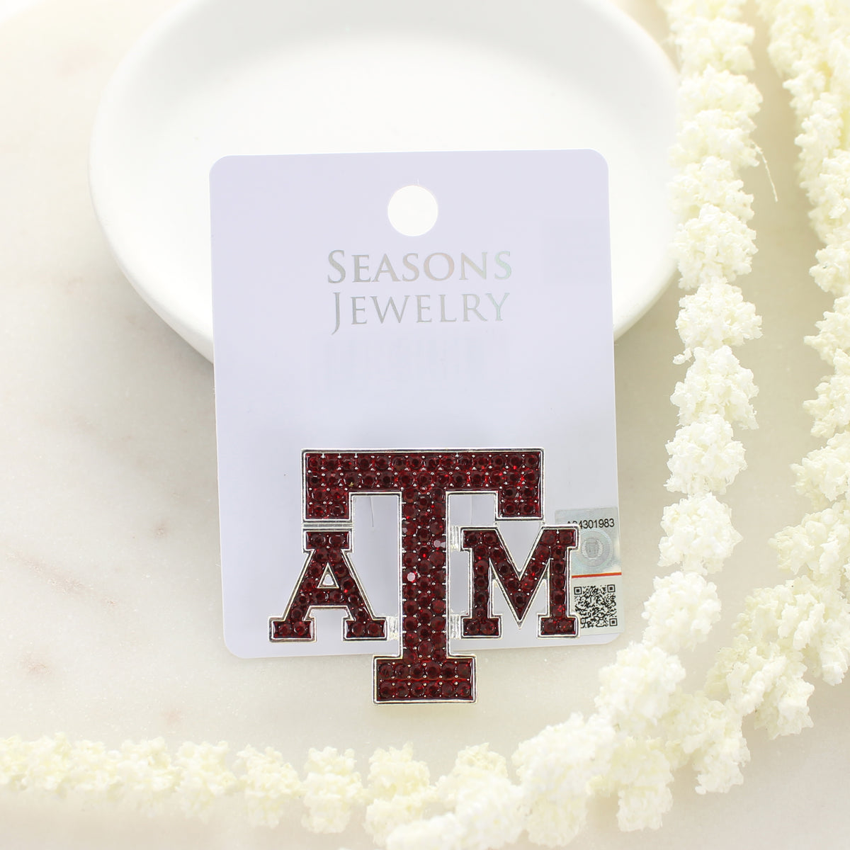 Texas A&M Crystal Logo Pin
