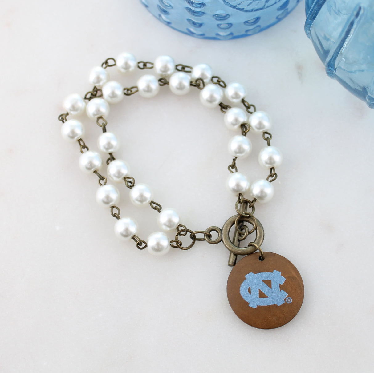 UNC Pearl & Wood Jewelry Gift Set