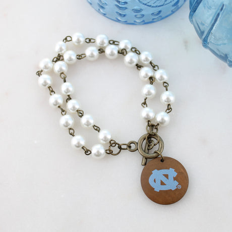 UNC Pearl & Wood Jewelry Gift Set