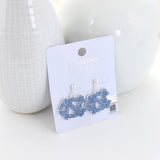 North Carolina Crystal Logo Earrings