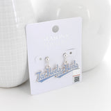 North Carolina Slogan Earrings